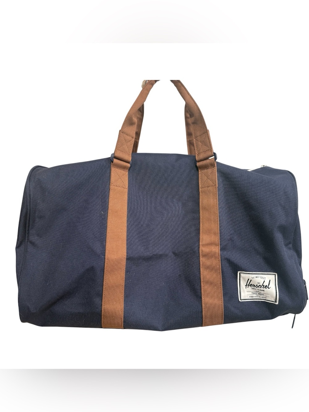 Herschel Supply Company Navy Duffel with Brown Straps